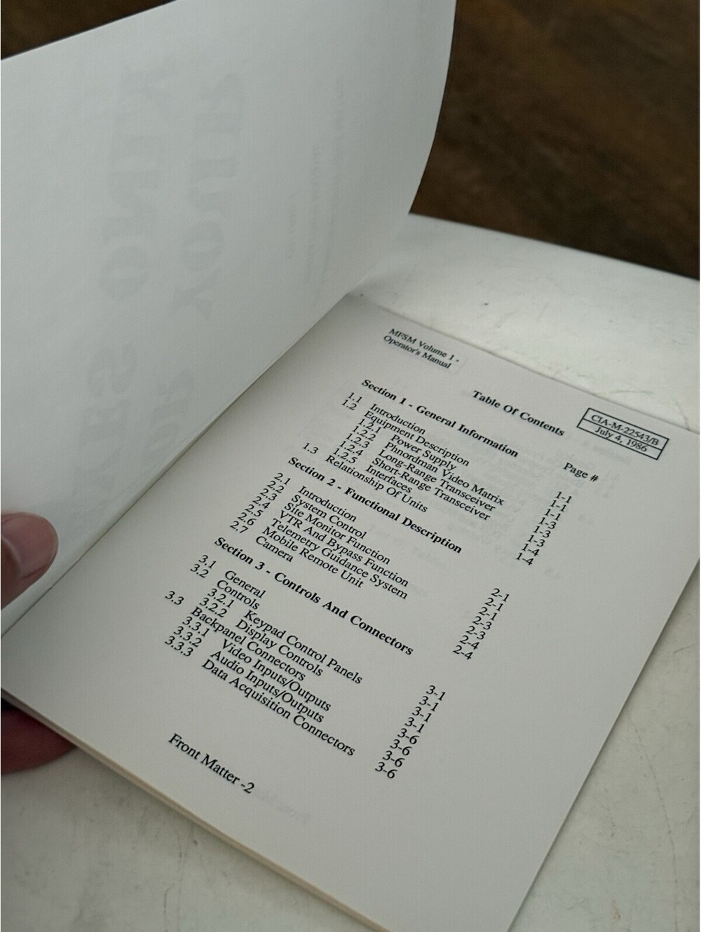 Multi-Function Switching Matrix Operator's Manual Volume 1 - Picture 3 of 3